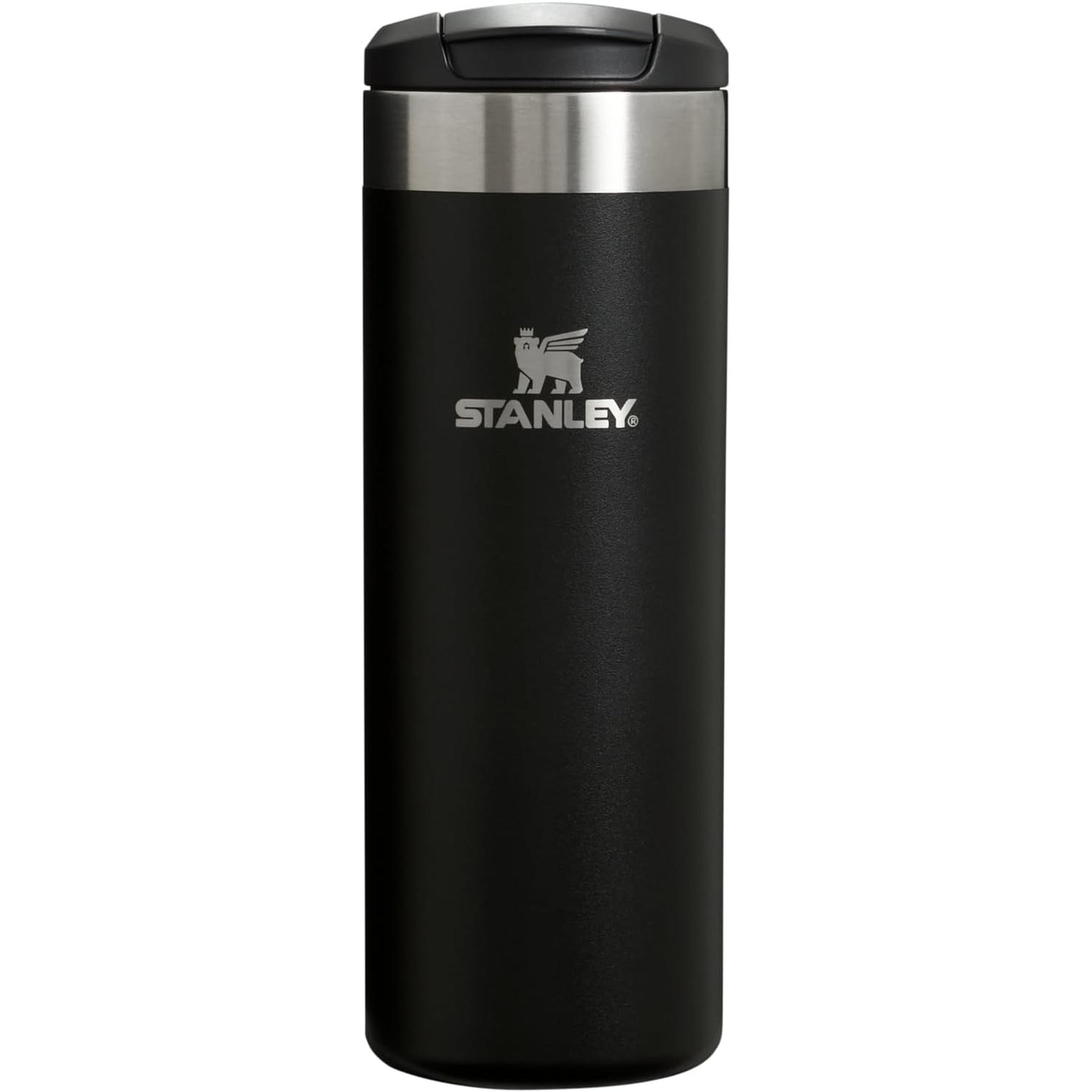 Aerolight Transit Bottle 16 Oz | Locking Drink through Lid | Leak Resistant Water Bottle or Coffee Travel Mug | Lightweight Insulated Stainless Steel | Bpa-Free | Black
